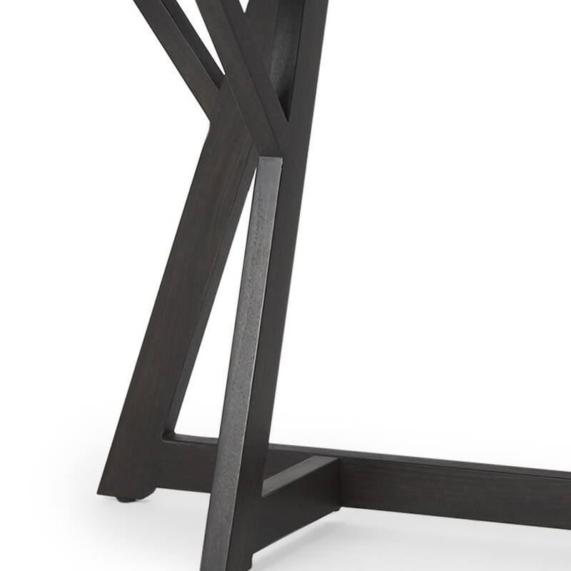 HomeRoots 54" Brown Solid Wood Trestle Console Table - 54' X '29.5' X '16