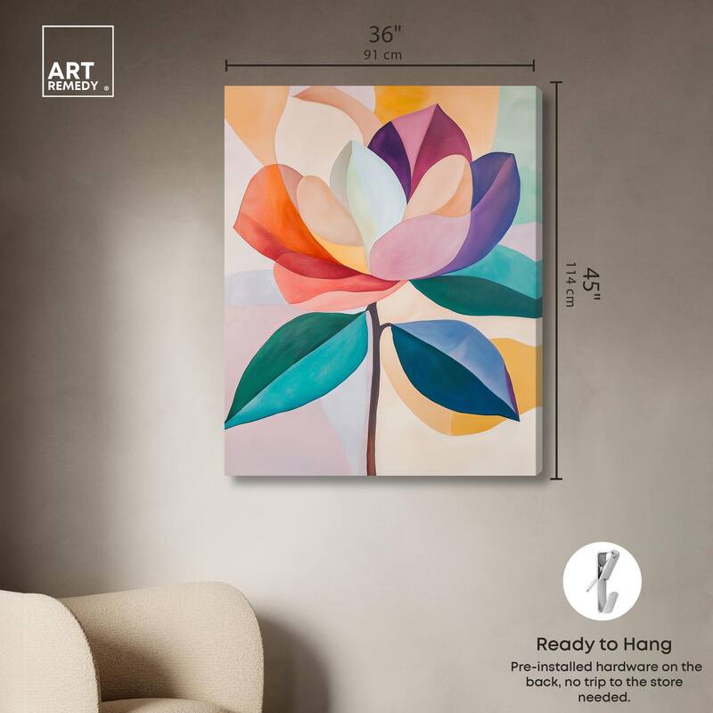 Magnolia in Color I Canvas by Art Remedy, Gallery Wrapped