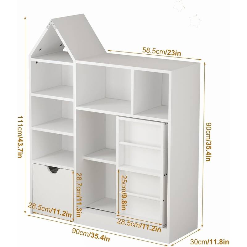 Toy and Book Organizer for Kids