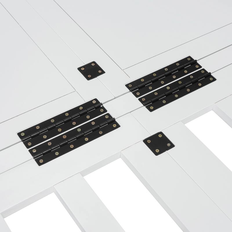 Full Size Murphy Bed with Storage, USB Ports, and Outlets in White