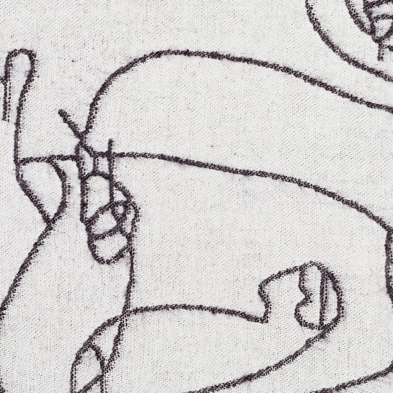 Artistic Weavers Weiss Modern Art Cotton Blend Throw