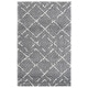 preview thumbnail 76 of 154, SAFAVIEH Arizona Shag Nevada 1.2-inch Thick Rug 3'2" x 5' - Dark Grey/Ivory