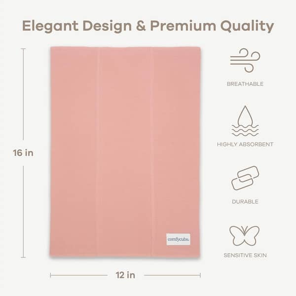 dimension image slide 9 of 12, Burp Cloths 100% Cotton Washcloths for Boys and Girls by Comfy Cubs