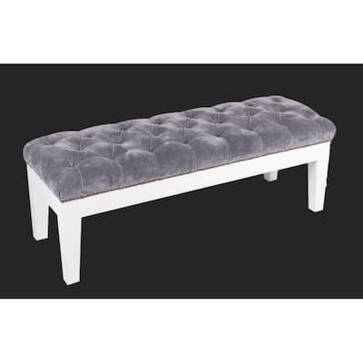 HERAT ORIENTAL Handmade Indo Upholstered Bench - 47" L x 15" W x 17" H