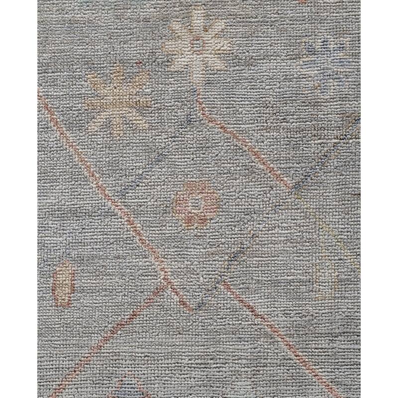 Oushak One-of-a-Kind Hand-Knotted Area Rug - Gray - 8' 4" x 9' 11"