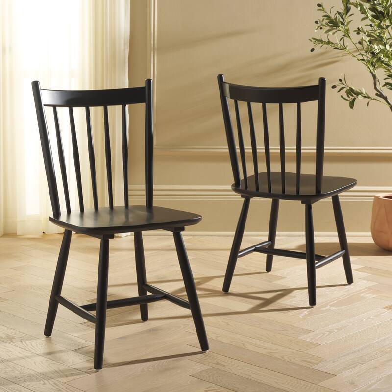 SAFAVIEH HOME Andreas Spindle Dining Chair (Set of 2) - 17"W x 20"D x 36"H