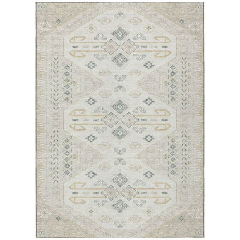 Machine Washable Indoor/ Outdoor Global Hiawatha Chantille Rug