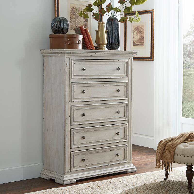 Liberty Furniture Big Valley Panel Bed, Dresser, Mirror, Chest, and Nightstand- California King, King or Queen