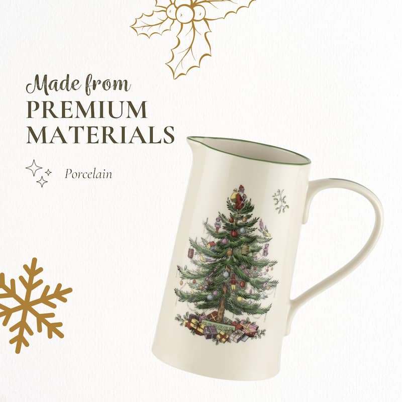 Spode Christmas Tree Porcelain Jug - 32 oz (2 Pint)