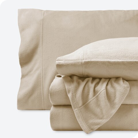 Bare Home Super Soft Fleece Sheet Set - Extra Plush Polar, No-Pilling - All Season Cozy Warmth