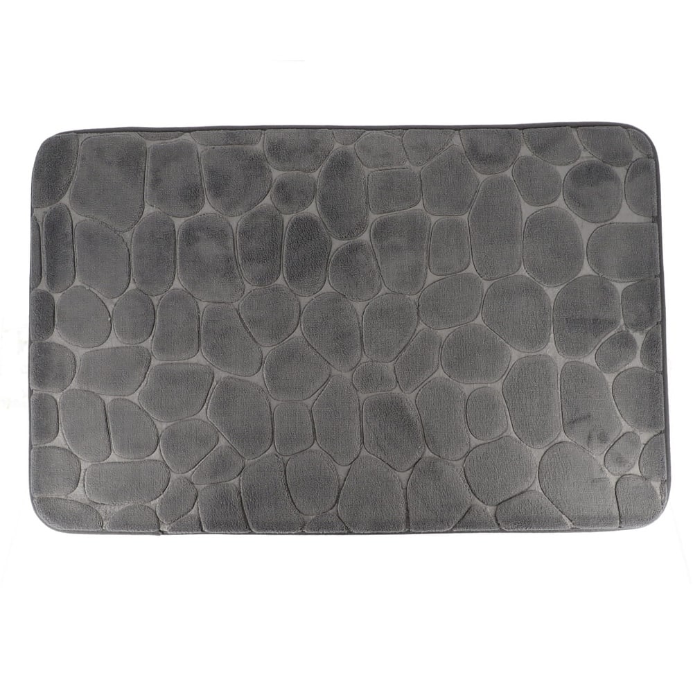 Memory Foam Bath Mat Pebble Design 32x20