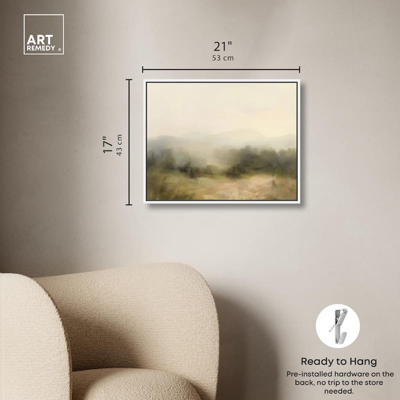 Haze Horizon Canvas by Art Remedy