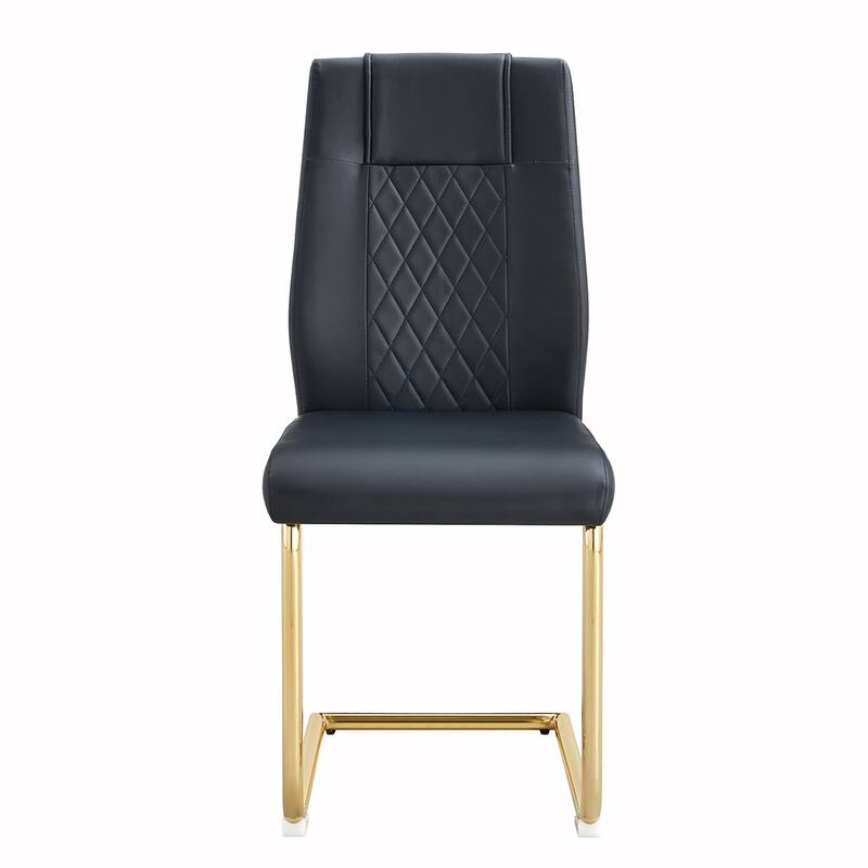 6PCS PU Metal Frame Dining Chair