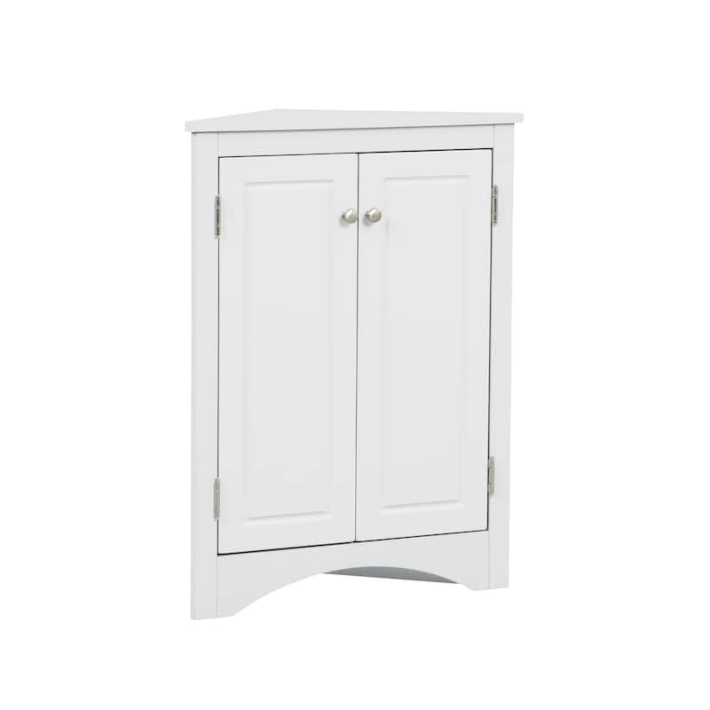 Triangle Bathroom Storage Cabinet with Adjustable Shelves