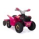 preview thumbnail 29 of 68, 6V Kids Electric ATV, Toddler Ride on Car with Trailer Quad Toy Car Kids - Assembled - Rose