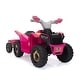 preview thumbnail 33 of 71, White 6V Electric ATV Ride-On with Trailer, Bluetooth, Music, Power Display for Kids Ages 3-6