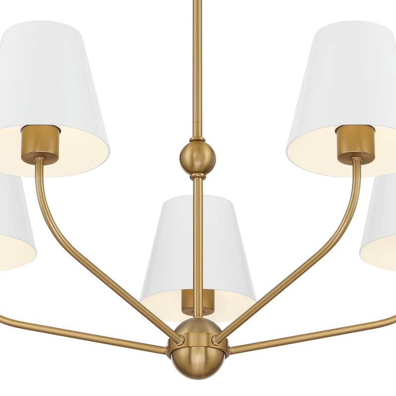 Crystorama Lighting Group XAV-B9315 Xavier 5 Light 28" Wide Chandelier