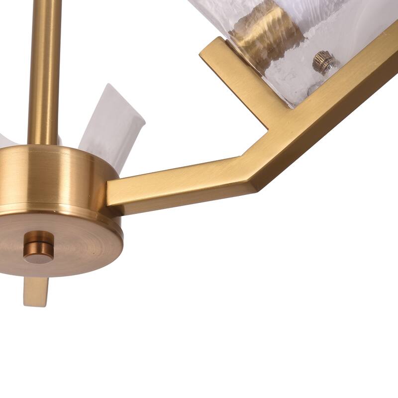 Varaluz Mingle 3-Light Chandelier - Satin Brass