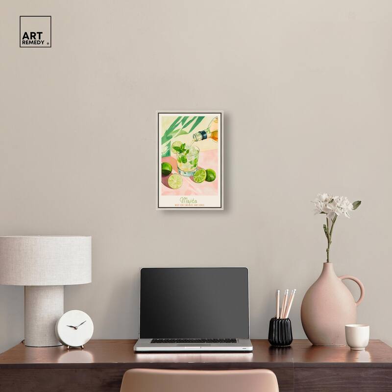 Mojito Recipe Poster Canvas by Art Remedy