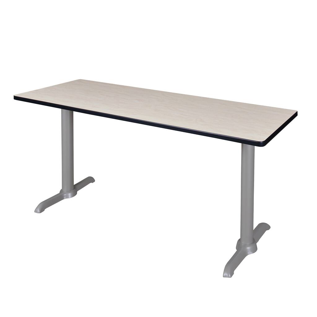 72" x 24" Training Table- Maple/Grey