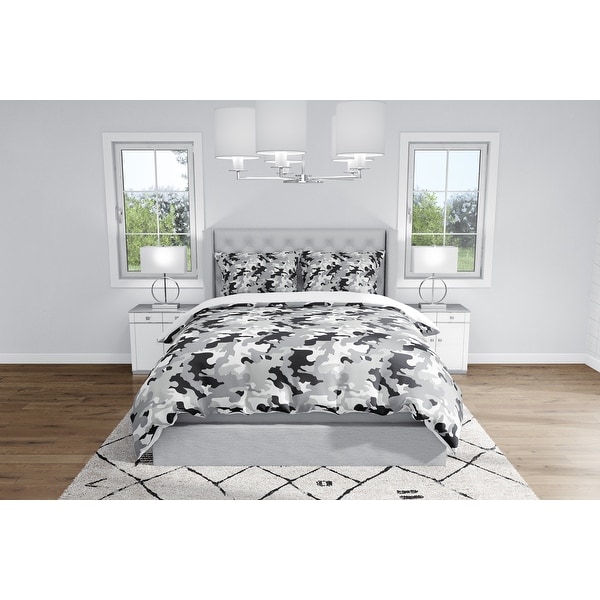 CAMO FLOW GREY Duvet Cover By Kavka Designs. Opens flyout.