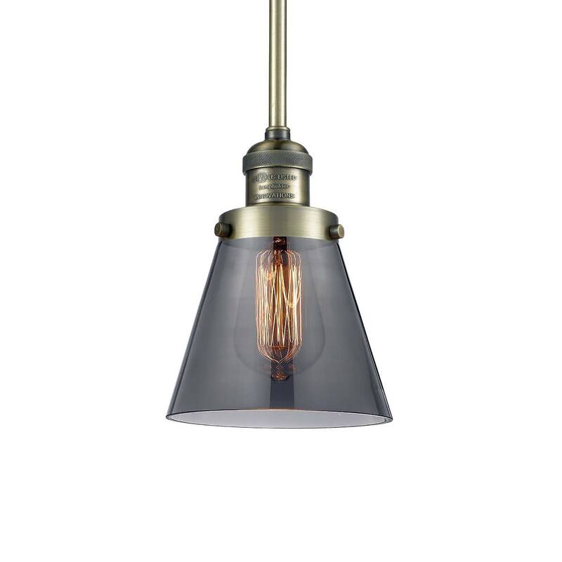 Innovations Lighting Small Cone Single Light 6" Wide Mini Pendant with