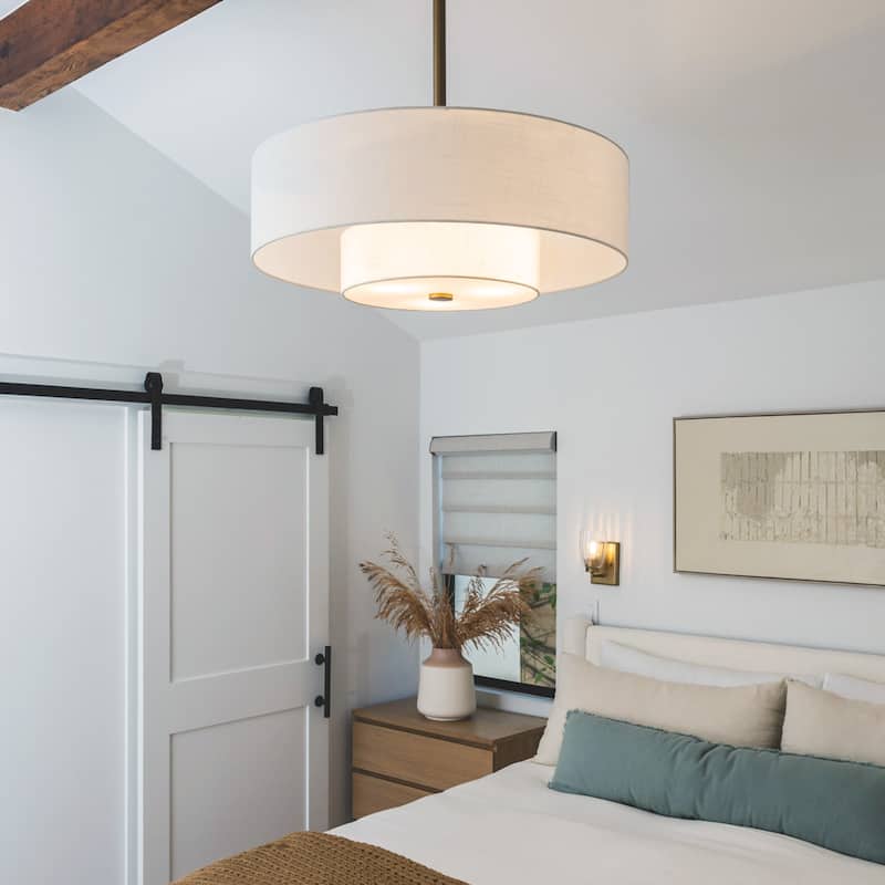 Hunter + Jasmine Roth Fandelier 30" Brookside Ceiling Fan w/ LED Light, Handheld Remote, Chandelier