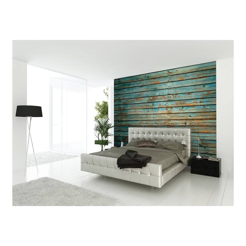 Washed Timber Wall Mural