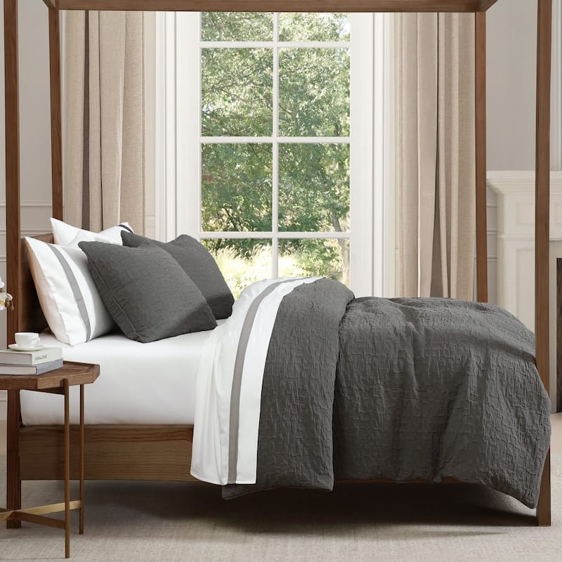 HiEnd Accents Porto Matelasse Textured Comforter Set, 3PC
