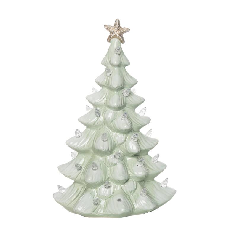 Transpac 11.8 in. Green Holiday Coastal Tree
