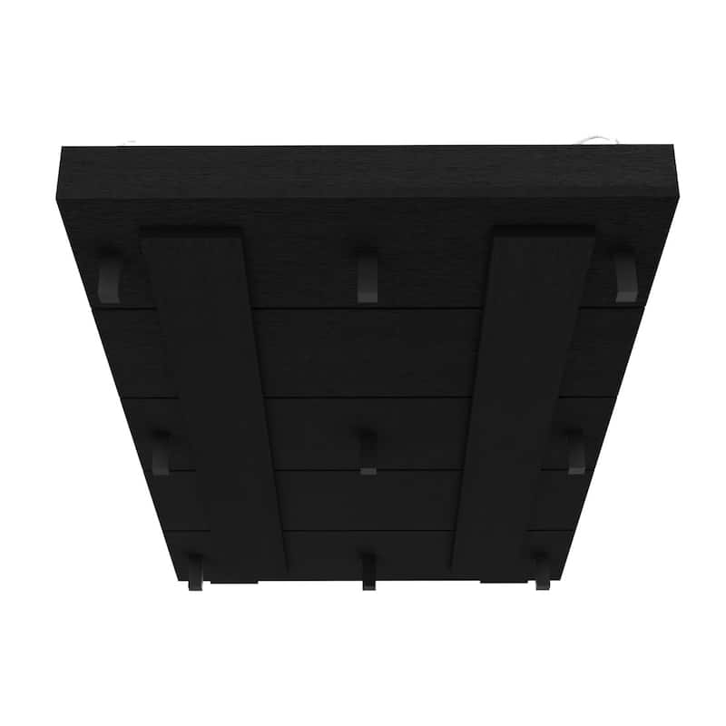 Black Twin Bed Base with Headboard, Easy Assembly, Modern Classic Design