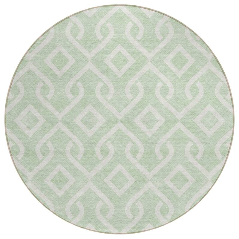HomeRoots Geometric Transitional Rectangle Outdoor Rug