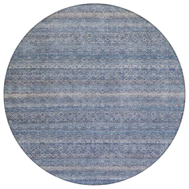 HomeRoots Striped Transitional Rectangle Outdoor Rug