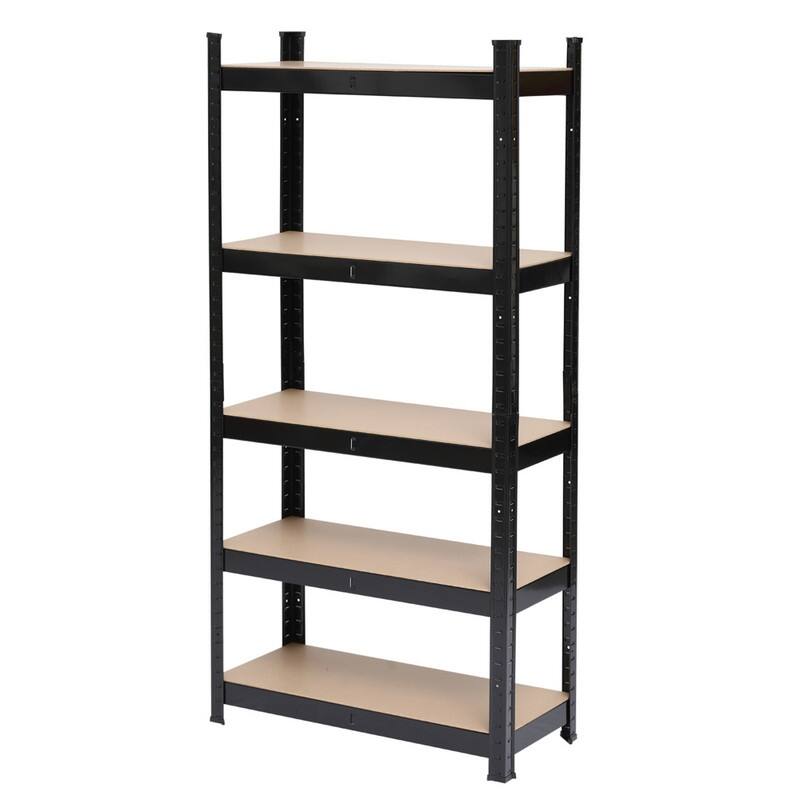 5-tier Metal Shelving Unit Adjustable Garage Storage Utility Rack