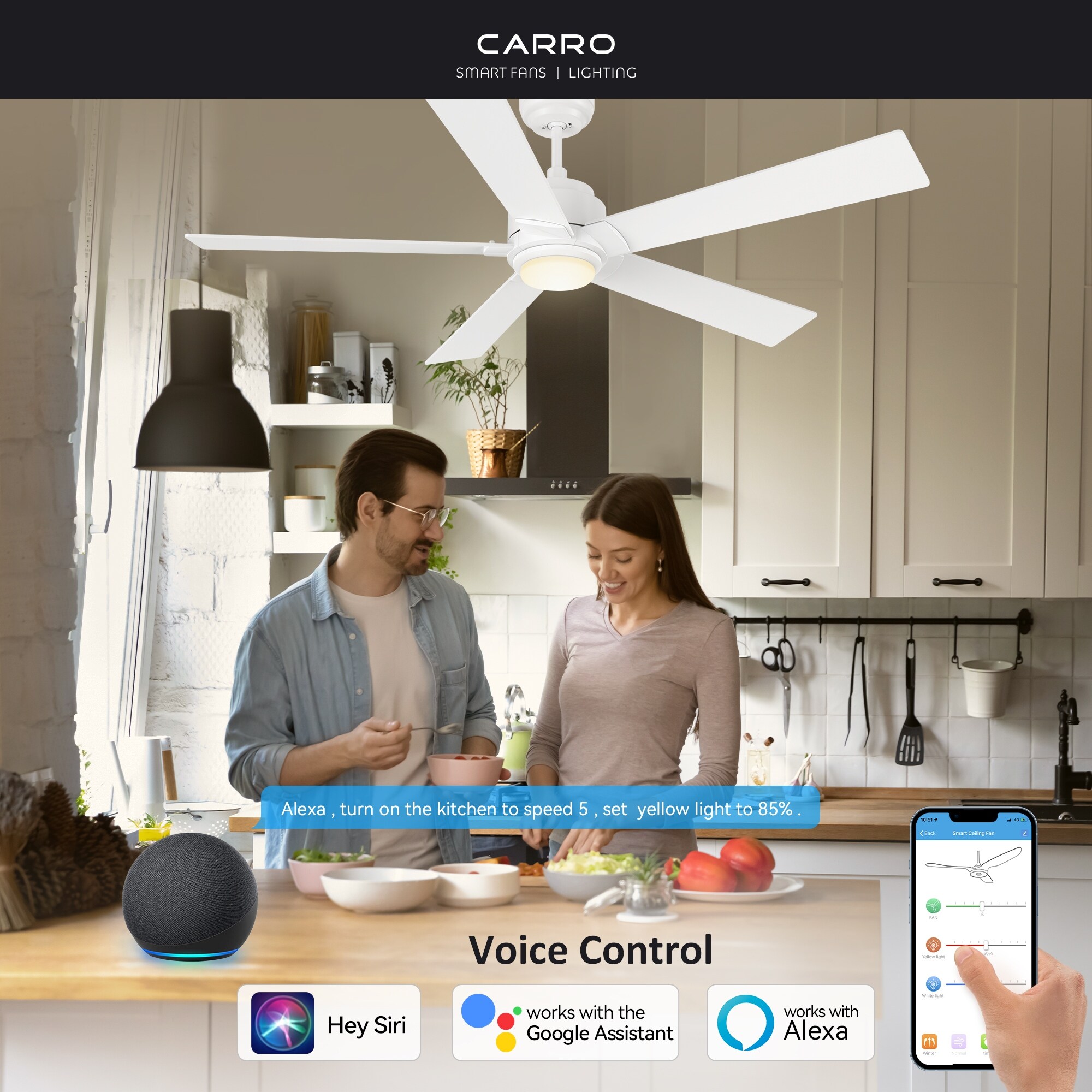Ceiling fans that work with alexa sales