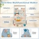 preview thumbnail 9 of 8, Gymax Wooden Baby Walker Sit to Stand Walker w/ Wheels Push & Pull