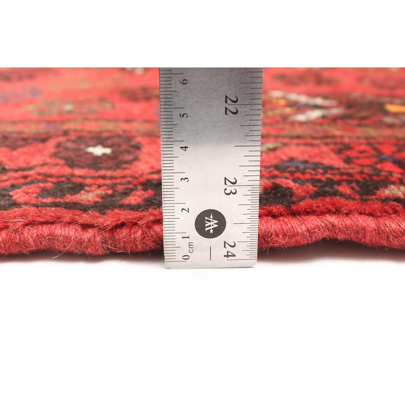 ECARPETGALLERY Hand-knotted Andelz Red Wool Rug - 3'11 x 6'6