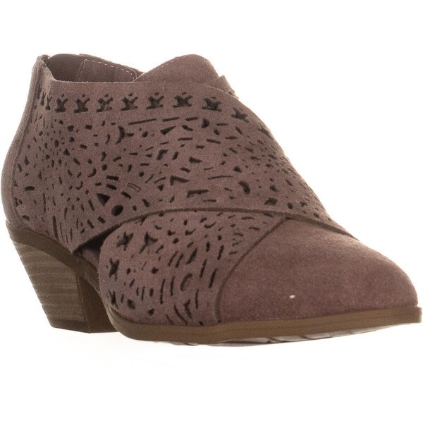 mauve ankle boots