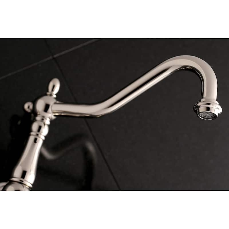 Heritage 3-Hole Wall Mount Roman Tub Faucet in Oil Rubbed Bronze