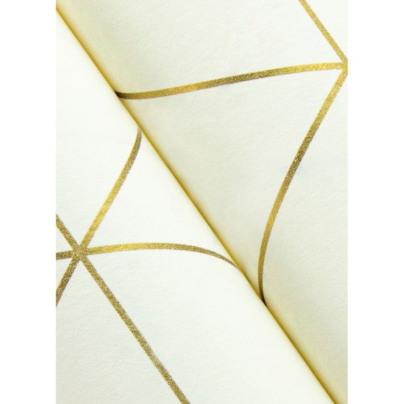 Chesapeake Leda Metallic Geometric Wallpaper - 20.9 x 396 x 0.025