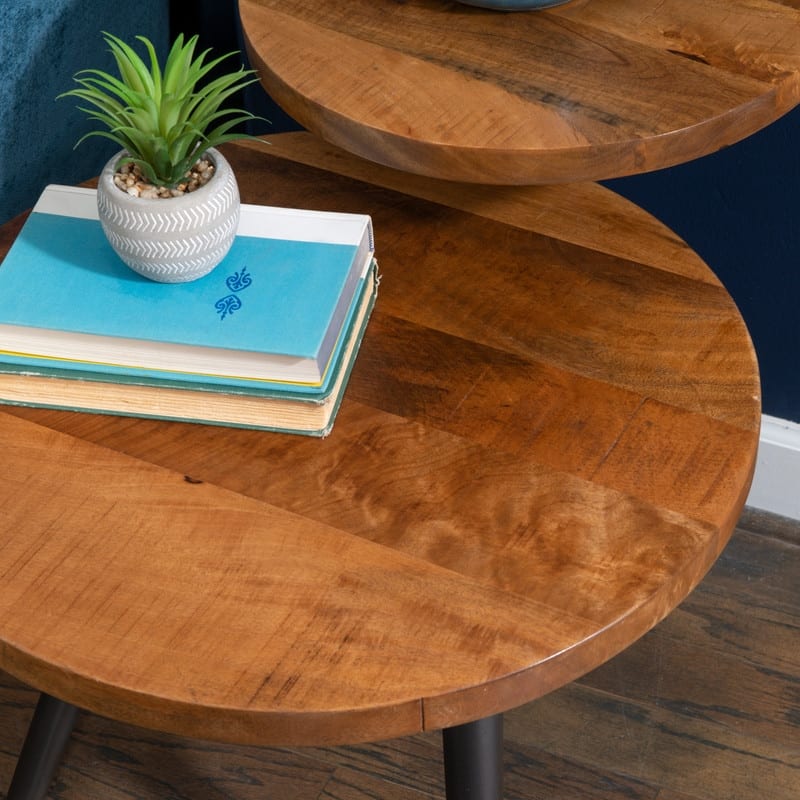 Linon Lakis Two Tier Side Table