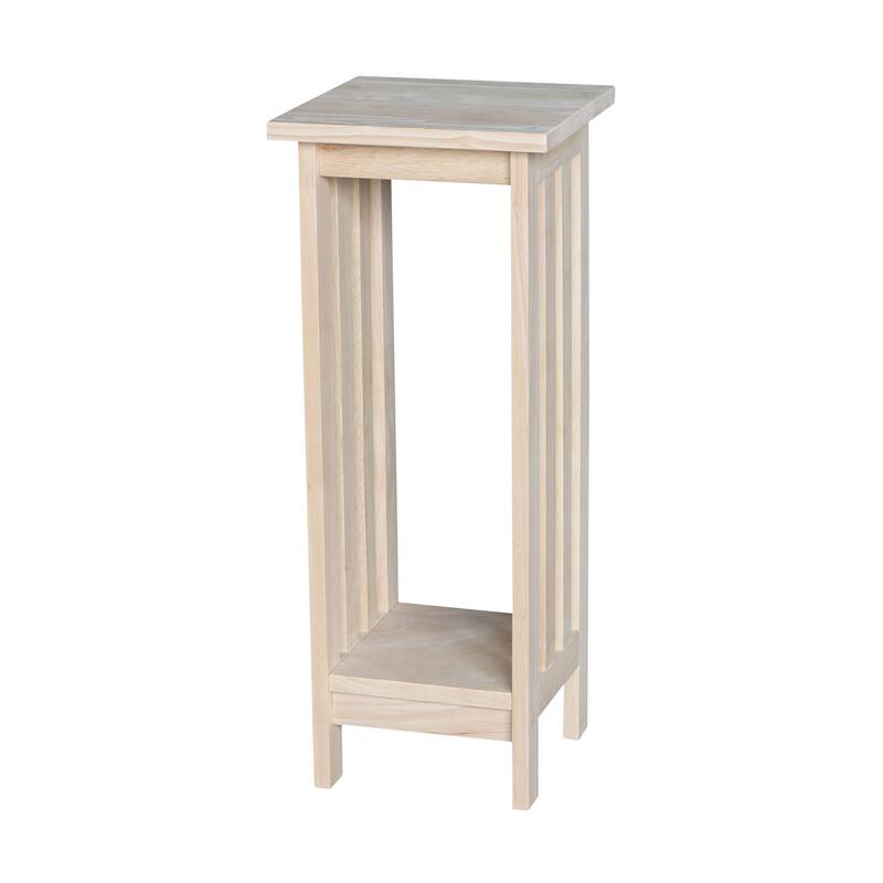 The Gray Barn Secret Valley Unfinished Solid Wood Mission Plant Stand - 12"W x 12"D x 30"H