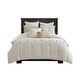 preview thumbnail 62 of 89, Madison Park Signature Essence Oversized Cotton Clipped Jacquard Comforter Set with Euro Shams and Throw Pillows