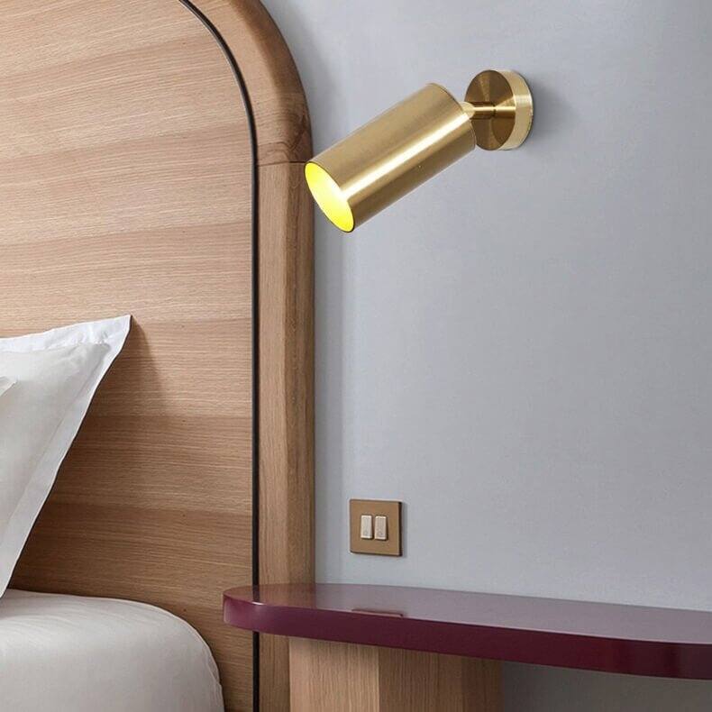 Modern Brass 1-Light Ceiling Spotlight - Adjustable
