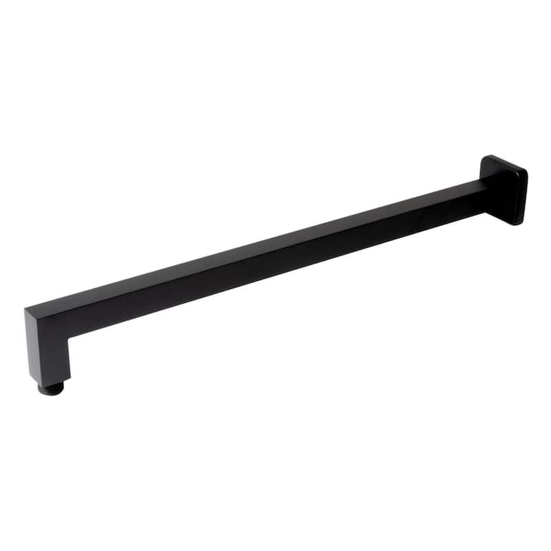 Black Matte 20" Square Wall Shower Arm
