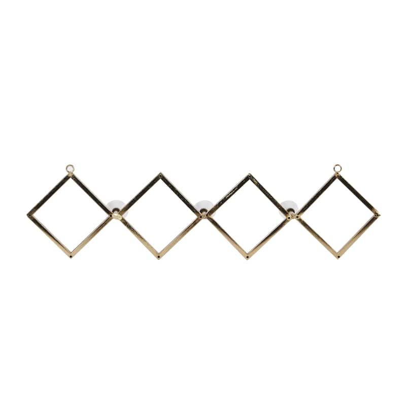 Metal Wall Hook - Set of 3 Gold - Roche River Decor