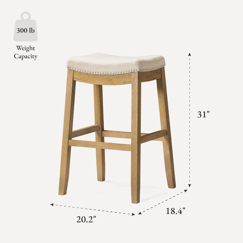 Maven Lane 31" Sophia Backless Bar Height Kitchen Stool