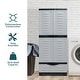 preview thumbnail 10 of 13, Sunnydaze 3-Shelf Plastic Lockable Storage Cabinet - 57.5"