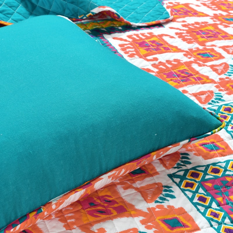 Lush Decor Boho Chevron 3 Piece Quilt Set
