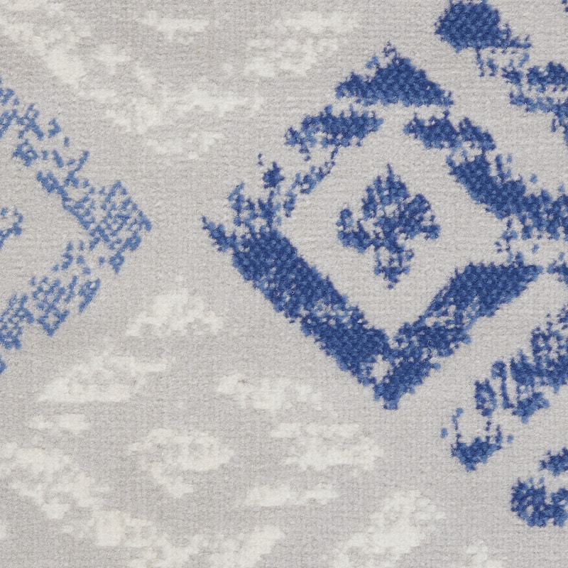 HomeRoots Geometric Bohemian Runner Area Rug - 72.00 in. x 24.00 in. x 0.39 in.